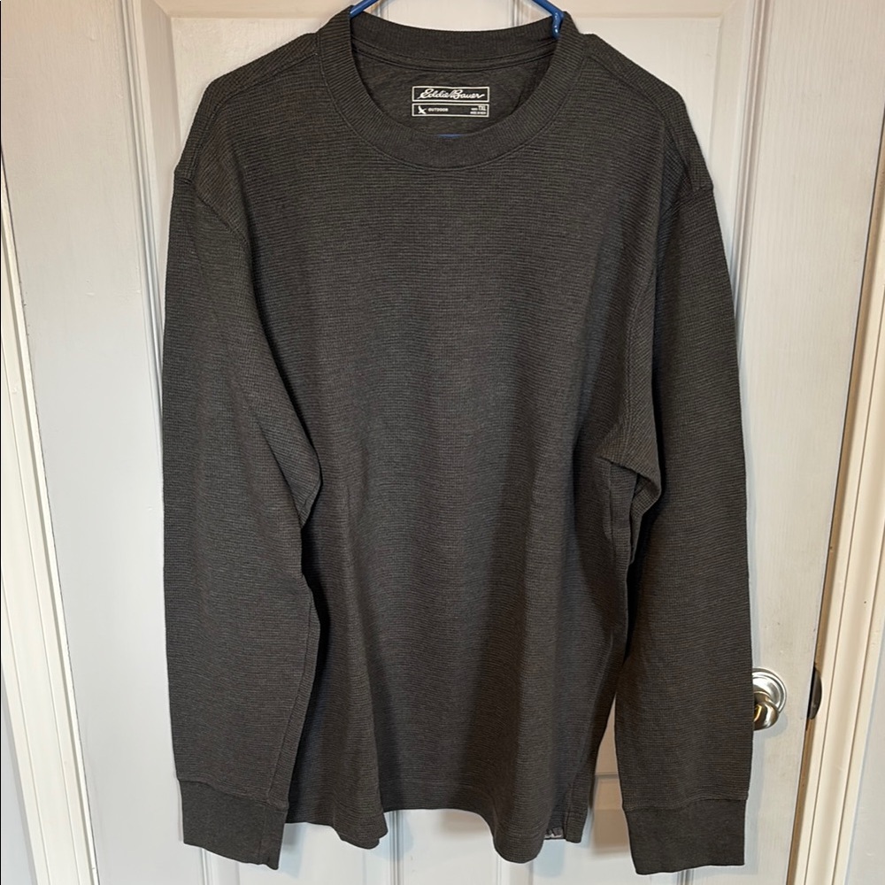 Eddie Bauer Men's XL waffle knit LS Shirt